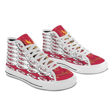 #Rossolini1# KC Team PAK White/Red White Bottom Vancouver H Women's Canvas Shoes (1013-1)