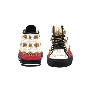 #Rossolini1# PAK Whte/Red Black Bottom Vancouver H Women's Canvas Shoes (1013-1)
