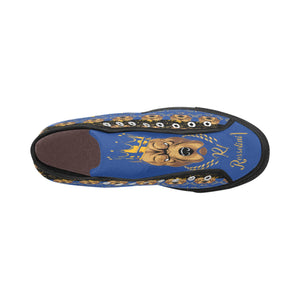 #Rossolini1# PAK Black/Blue Tongue Black Bottom Vancouver H Men's Canvas Shoes (1013-1)
