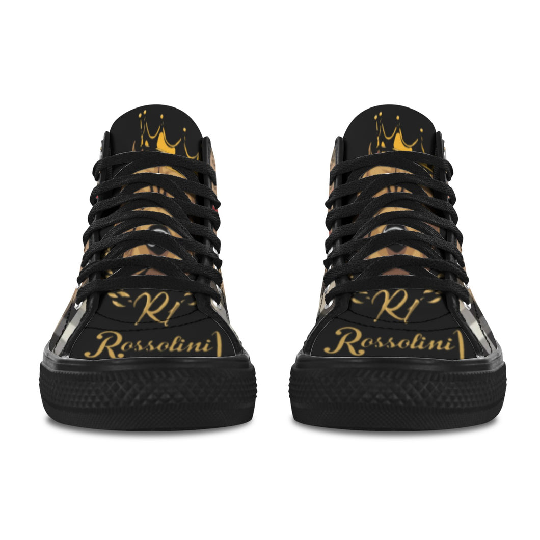 #Rossolini1# AK1 Black Bottom 3 Vancouver H Men's Canvas Shoes (1013-1)