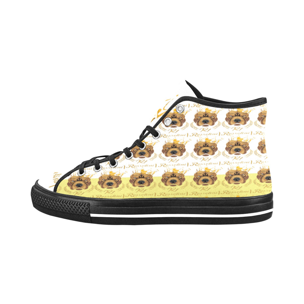 #Rossolini1# PAK White/Yellow Black Bottom Vancouver H Women's Canvas Shoes (1013-1)