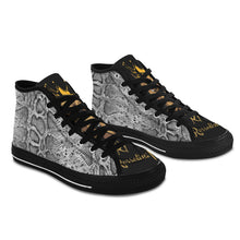 #Rossolini1# Snake Skin 1 Black Bottom Women's Shoes (Art)