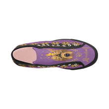 #Rossolini1# PAK Black/Purple Tongue Black Bottom Vancouver H Women's Canvas Shoes (1013-1)
