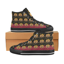 #Rossolini1# PAK Black/Candy Apple Red Black Bottom 2 Vancouver H Men's Canvas Shoes (1013-1)