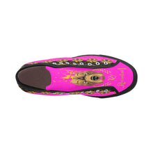 #Rossolini1# PAK Black/Hot Pink Tongue Black Bottom Vancouver H Men's Canvas Shoes (1013-1)