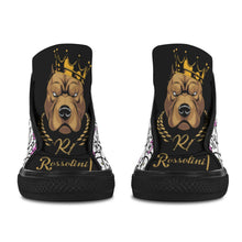 #Rossolini1# Kitty 1 Black Bottom - White - Black Tongue Women's Shoes