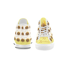 #Rossolini1# PAK White/Yellow Tongue Vancouver H Women's Canvas Shoes (1013-1)