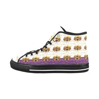 #Rossolini1# PAK White/Purple Black Bottom Vancouver H Men's Canvas Shoes (1013-1)