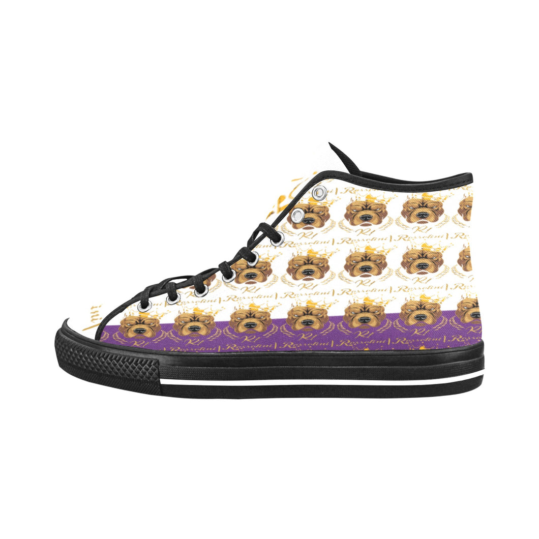 #Rossolini1# PAK White/Purple Black Bottom Vancouver H Men's Canvas Shoes (1013-1)