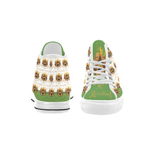 #Rossolini1# PAK White/Green Tongue Vancouver H Men's Canvas Shoes (1013-1)