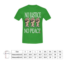 #Rossolini1# No Justice No Peace Green T-Shirt