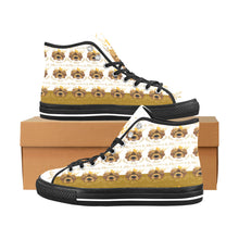 #Rossolini1# PAK White/Gold Black Bottom Vancouver H Men's Canvas Shoes (1013-1)