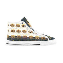 #Rossolini1# PAK White/Navy Blue Tongue Vancouver H Men's Canvas Shoes (1013-1)