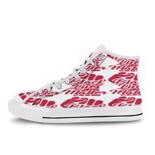#Rossolini1# Black Lives Matter 9s Red Fist White Bottom Women's Shoes