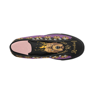 #Rossolini1# PAK Black/Purple Black Bottom 2 Vancouver H Women's Canvas Shoes (1013-1)