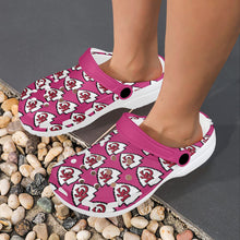 #Rossolini1# Team Pink Custom Print Foam Crocs for Adults