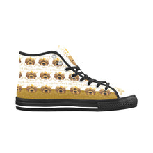 #Rossolini1# PAK White/Gold Black Bottom Vancouver H Men's Canvas Shoes (1013-1)