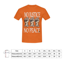 #Rossolini1# No Justice No Peace Orange T-Shirt