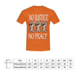 #Rossolini1# No Justice No Peace Orange T-Shirt
