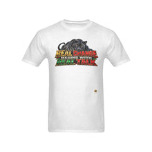 #Rossolini1# Real Change Begins With Real Talk Panther - White T-Shirt