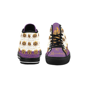 #Rossolini1# PAK White/Purple Tongue Black Bottom Vancouver H Women's Canvas Shoes (1013-1)