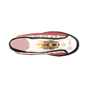 #Rossolini1# PAK Whte/Red Black Bottom Vancouver H Women's Canvas Shoes (1013-1)