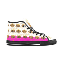 #Rossolini1# PAK White/Hot Pink Black Bottom Vancouver H Men's Canvas Shoes (1013-1)
