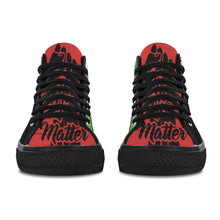 #Rossolini1# Black Lives Matter B/R/G Black Bottom Men's Shoes