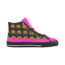 #Rossolini1# PAK Black/Hot Pink Tongue Black Bottom Vancouver H Men's Canvas Shoes (1013-1)