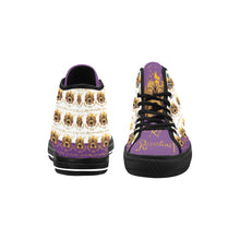 #Rossolini1# PAK White/Purple Tongue Black Bottom Vancouver H Men's Canvas Shoes (1013-1)