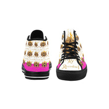 #Rossolini1# PAK White/Hot Pink Black Bottom Vancouver H Women's Canvas Shoes (1013-1)