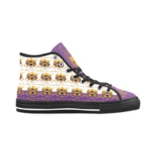 #Rossolini1# PAK White/Purple Tongue Black Bottom Vancouver H Men's Canvas Shoes (1013-1)