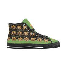 #Rossolini1# PAK Black/Green Tongue Black Bottom Vancouver H Men's Canvas Shoes (1013-1)