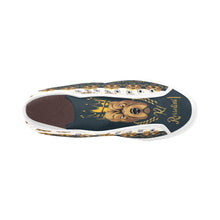 #Rossolini1# PAK White/Navy Blue Tongue Vancouver H Women's Canvas Shoes (1013-1)