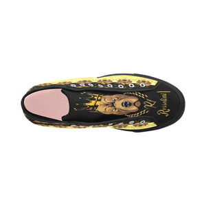 #Rossolini1# PAK Black/Yellow Black Bottom 2 Vancouver H Women's Canvas Shoes (1013-1)