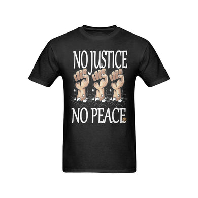 #Rossolini1# No Justice No Peace Black T-Shirt