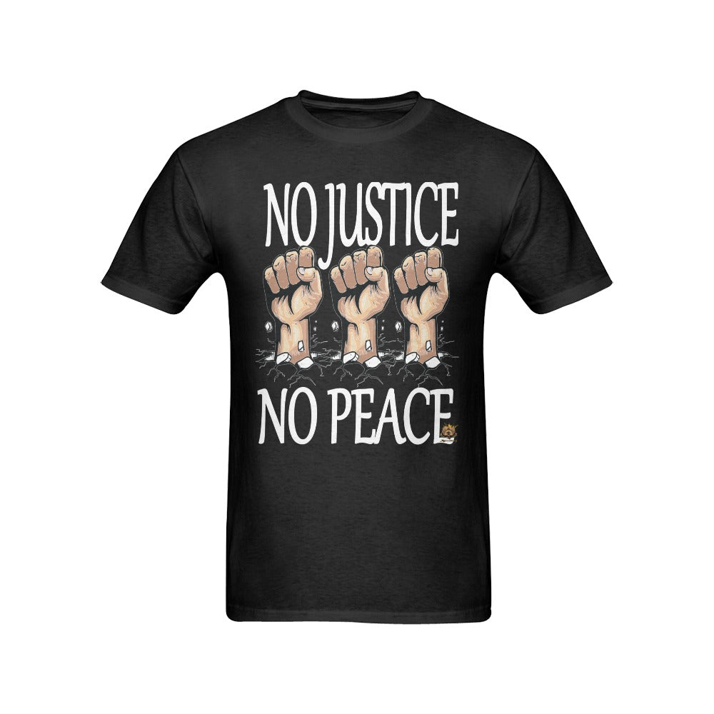 #Rossolini1# No Justice No Peace Black T-Shirt