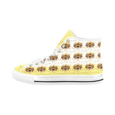 #Rossolini1# PAK White/Yellow Tongue Vancouver H Men's Canvas Shoes (1013-1)