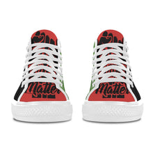 #Rossolini1# Black Lives Matter B/R/G White Bottom Women's Shoes