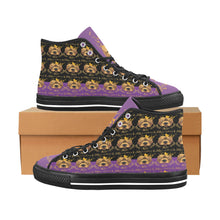 #Rossolini1# PAK Black/Purple Tongue Black Bottom Vancouver H Women's Canvas Shoes (1013-1)