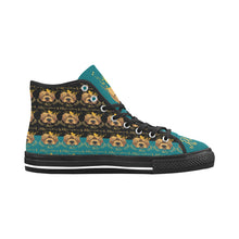 #Rossolini1# PAK Black/Kelly Green Tongue Black Bottom Vancouver H Men's Canvas Shoes (1013-1)