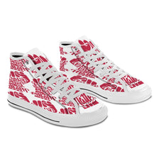 #Rossolini1# Black Lives Matter 9s Red Fist White Bottom  Men's Shoes