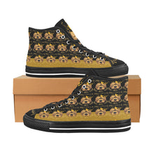 #Rossolini1# PAK Black/Gold Black Bottom 2 Vancouver H Men's Canvas Shoes (1013-1)