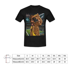 #Rossolini1# Playa Eagles Stadium Background - Black T-Shirt