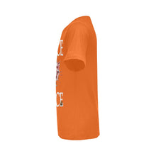 #Rossolini1# No Justice No Peace Flag Navy Orange