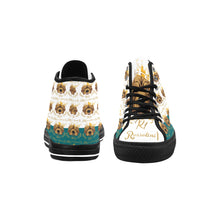 #Rossolini1# PAK White/Kelly Green Black Bottom Vancouver H Women's Canvas Shoes (1013-1)