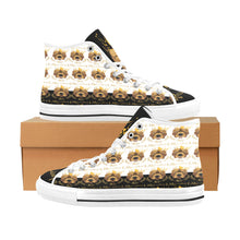 #Rossolini1# PAK White/Black Tongue Vancouver H Women's Canvas Shoes (1013-1)