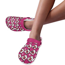 #Rossolini1# Team Pink Custom Print Foam Crocs for Adults