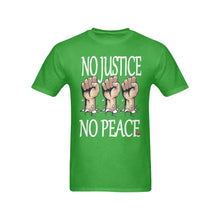 #Rossolini1# No Justice No Peace Green T-Shirt