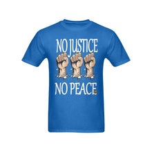 #Rossolini1# No Justice No Peace Blue T-Shirt